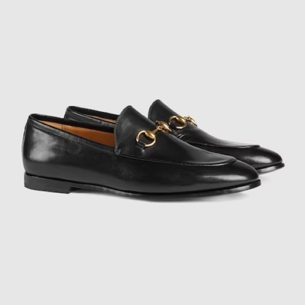 WOMEN'S GUCCI JORDAAN LEATHER LOAFER